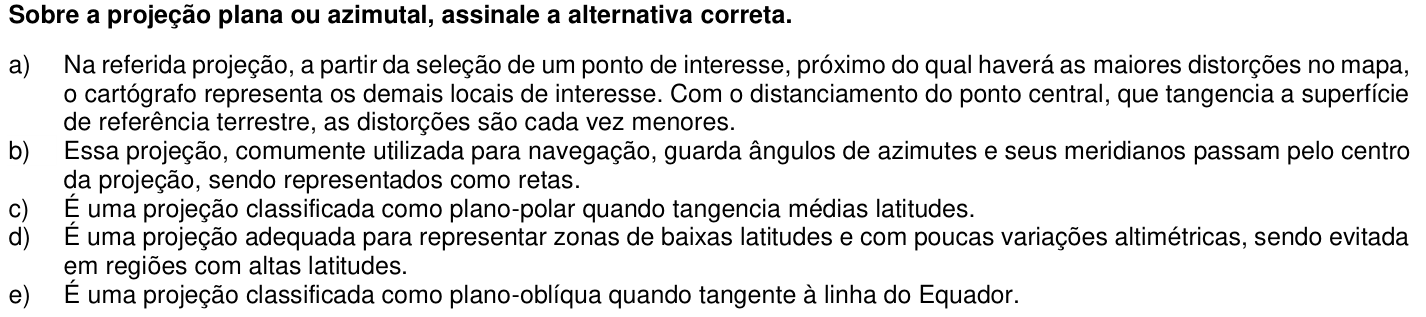 Questão 71 no caderno 1ª fase da UFPR 2018