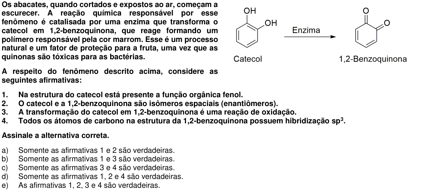 Questão 16 no caderno 1ª fase da UFPR 2019