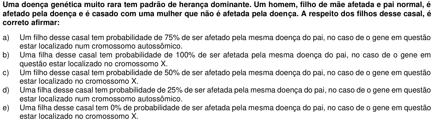 Questão 20 no caderno 1ª fase da UFPR 2019