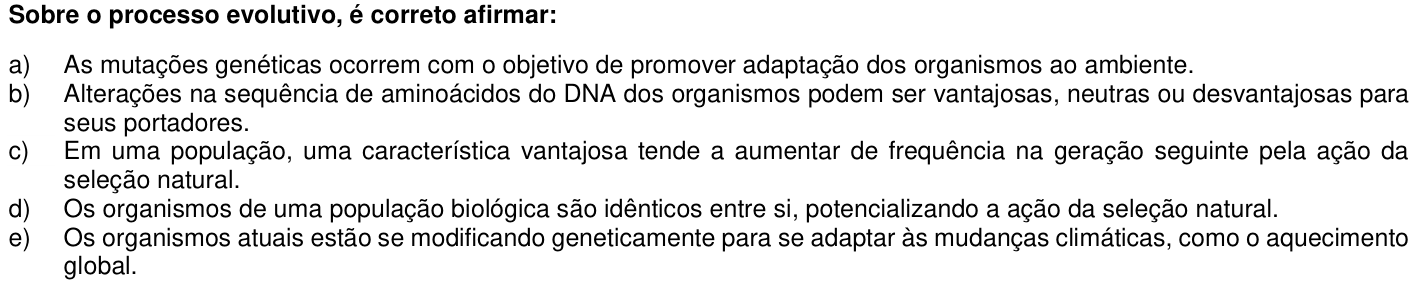 Questão 26 no caderno 1ª fase da UFPR 2019
