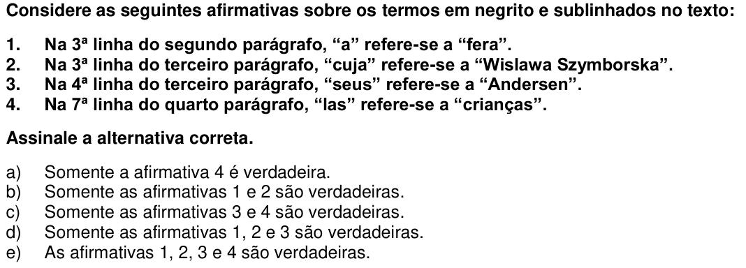 Questão 42 no caderno 1ª fase da UFPR 2019