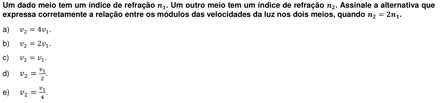Questão 59 no caderno 1ª fase da UFPR 2019