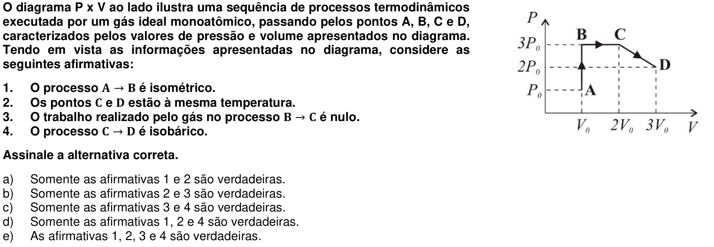 Questão 62 no caderno 1ª fase da UFPR 2019