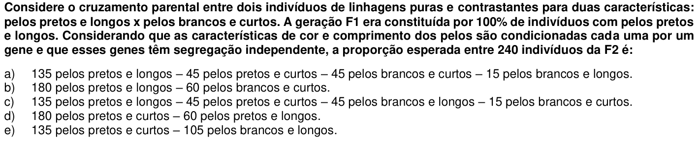 Questão 1 no caderno 1ª fase da UFPR 2020