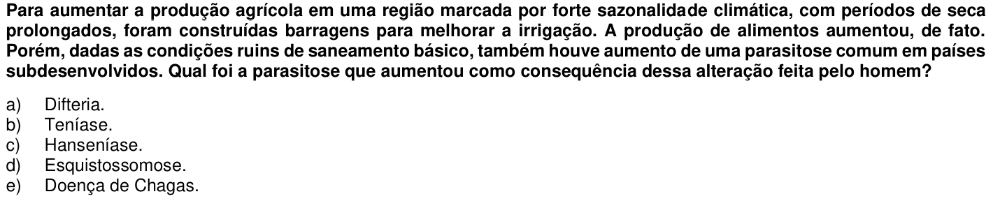 Questão 9 no caderno 1ª fase da UFPR 2020