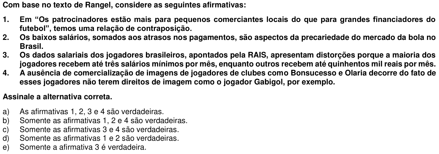 Questão 41 no caderno 1ª fase da UFPR 2020