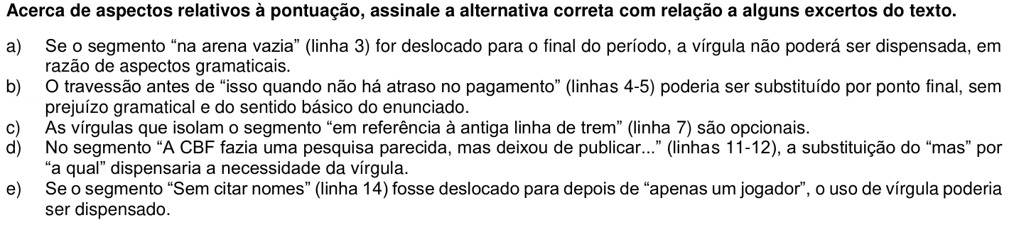Questão 42 no caderno 1ª fase da UFPR 2020