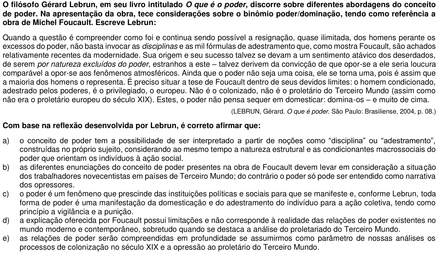 Questão 79 no caderno 1ª fase da UFPR 2020