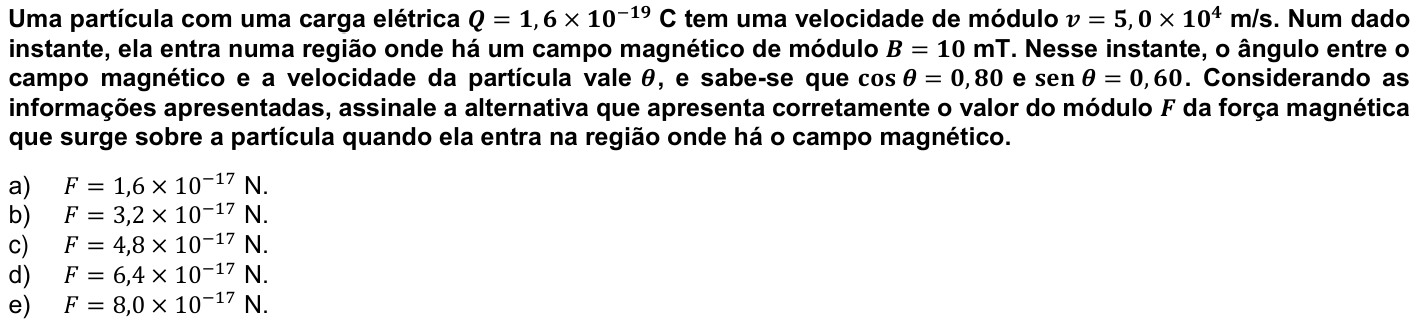 Questão 29 no caderno 1ª fase da UFPR 2023