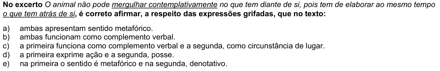 Questão 38 no caderno 1ª fase da UFPR 2023