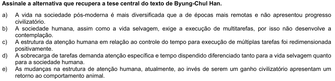 Questão 40 no caderno 1ª fase da UFPR 2023
