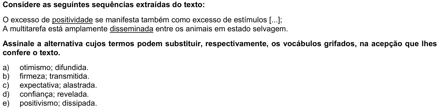 Questão 41 no caderno 1ª fase da UFPR 2023