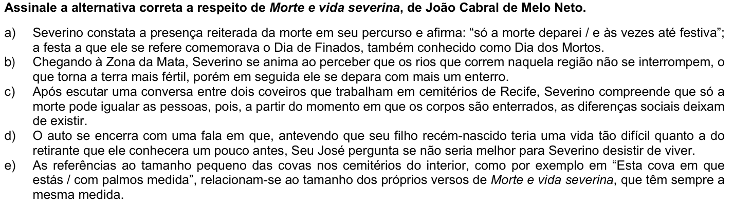 Questão 51 no caderno 1ª fase da UFPR 2023