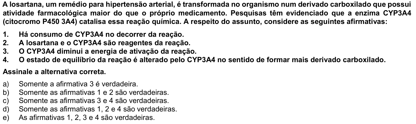 Questão 57 no caderno 1ª fase da UFPR 2023