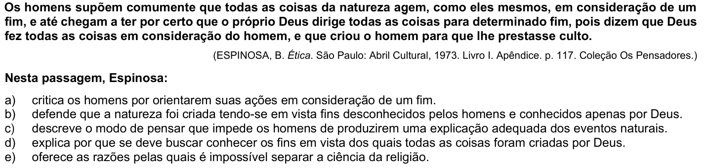 Questão 66 no caderno 1ª fase da UFPR 2023