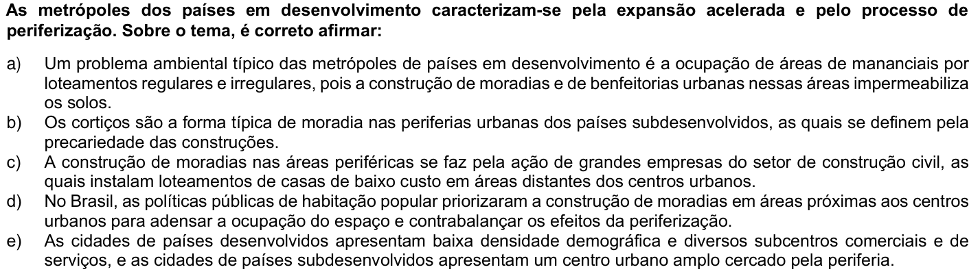 Questão 72 no caderno 1ª fase da UFPR 2023
