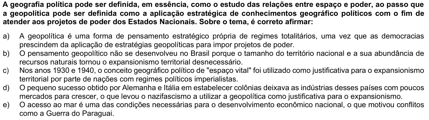 Questão 73 no caderno 1ª fase da UFPR 2023