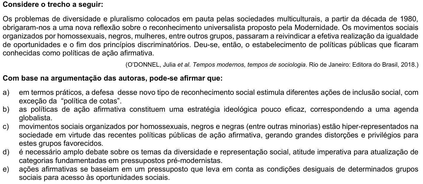 Questão 79 no caderno 1ª fase da UFPR 2023