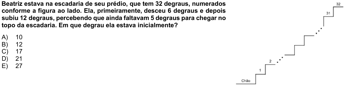 Questão 1 no caderno 1ª fase da UFPR 2024