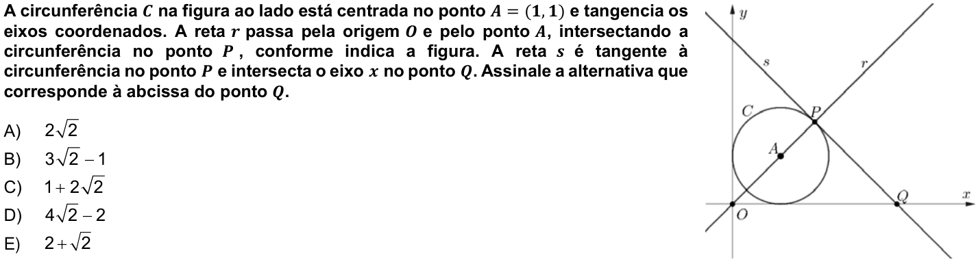 Questão 7 no caderno 1ª fase da UFPR 2024