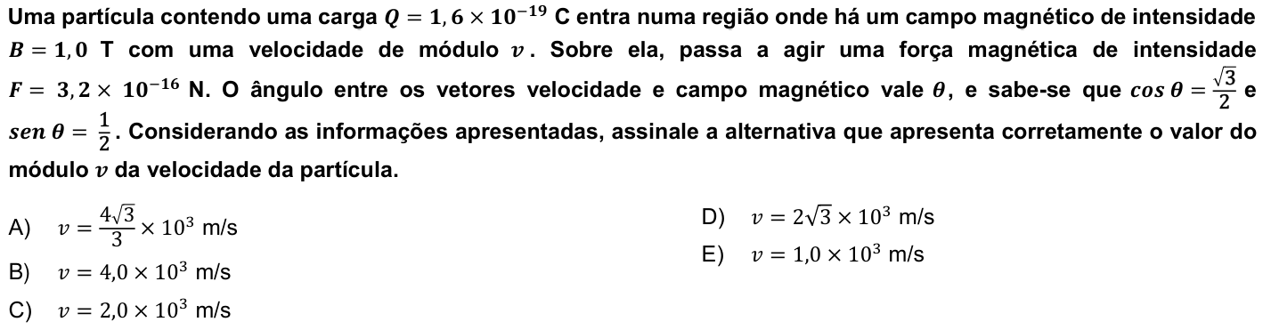 Questão 15 no caderno 1ª fase da UFPR 2024