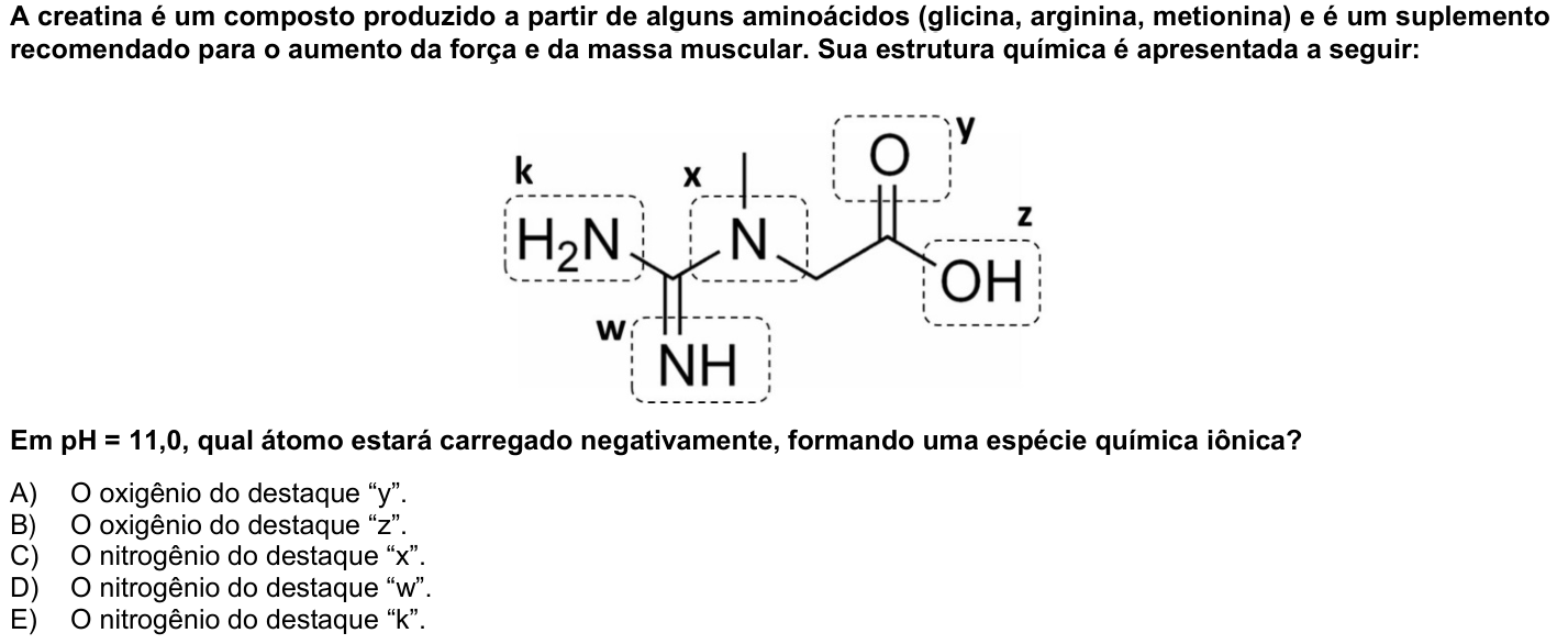 Questão 20 no caderno 1ª fase da UFPR 2024