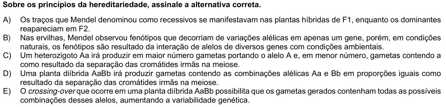 Questão 30 no caderno 1ª fase da UFPR 2024