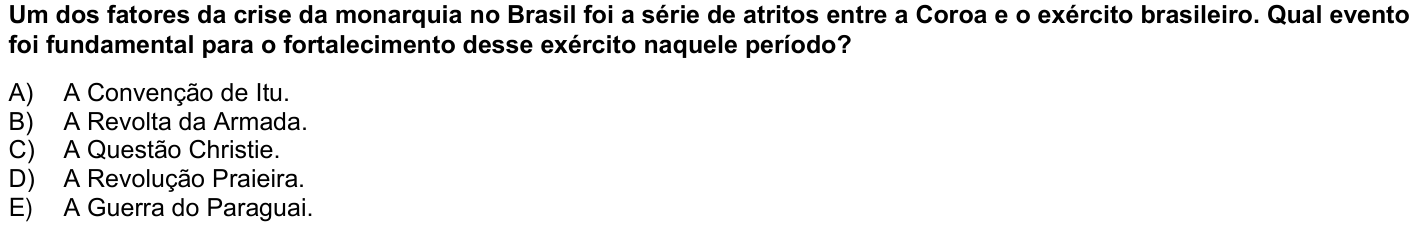 Questão 52 no caderno 1ª fase da UFPR 2024