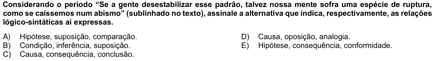 Questão 60 no caderno 1ª fase da UFPR 2024