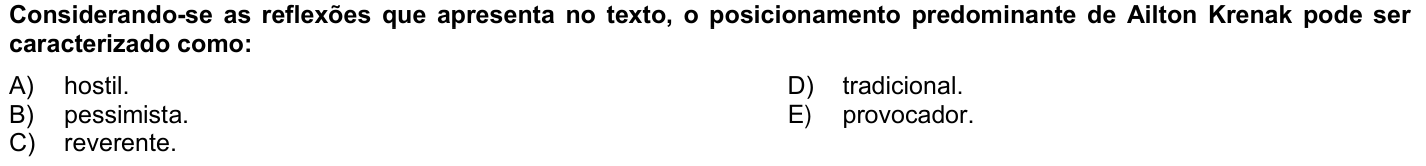 Questão 62 no caderno 1ª fase da UFPR 2024