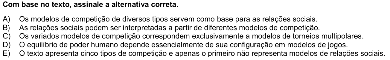 Questão 64 no caderno 1ª fase da UFPR 2024