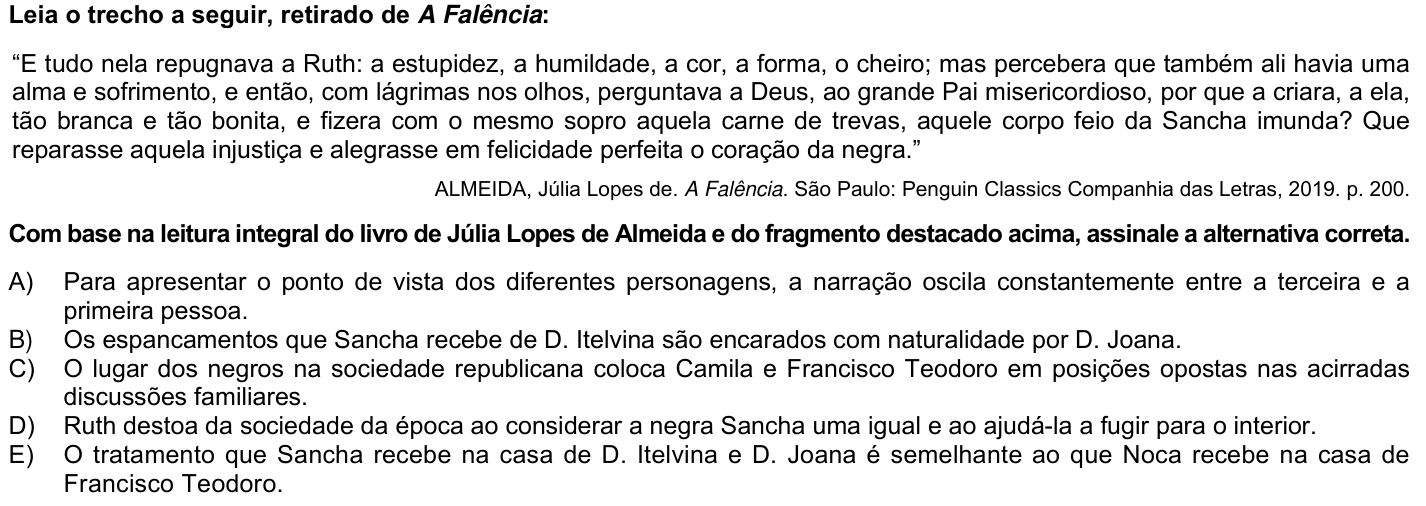 Questão 68 no caderno 1ª fase da UFPR 2024