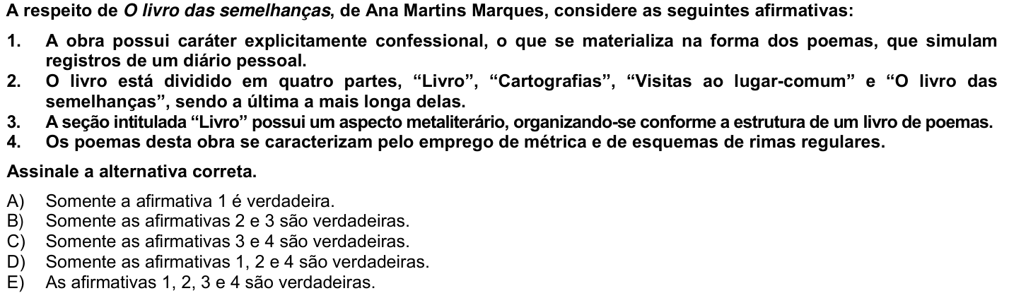 Questão 71 no caderno 1ª fase da UFPR 2024