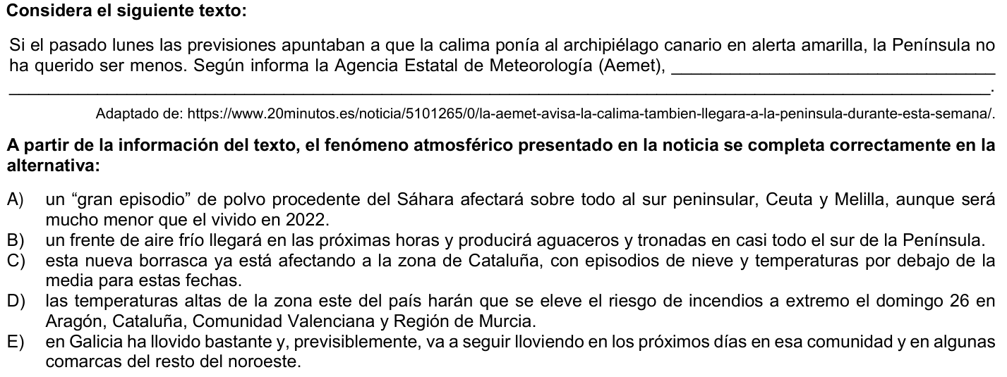 Questão 83 no caderno 1ª fase da UFPR 2024