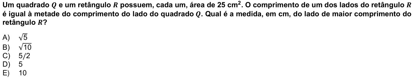 Questão 4 no caderno 1ª fase da UFPR 2025