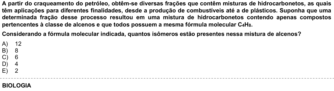 Questão 27 no caderno 1ª fase da UFPR 2025