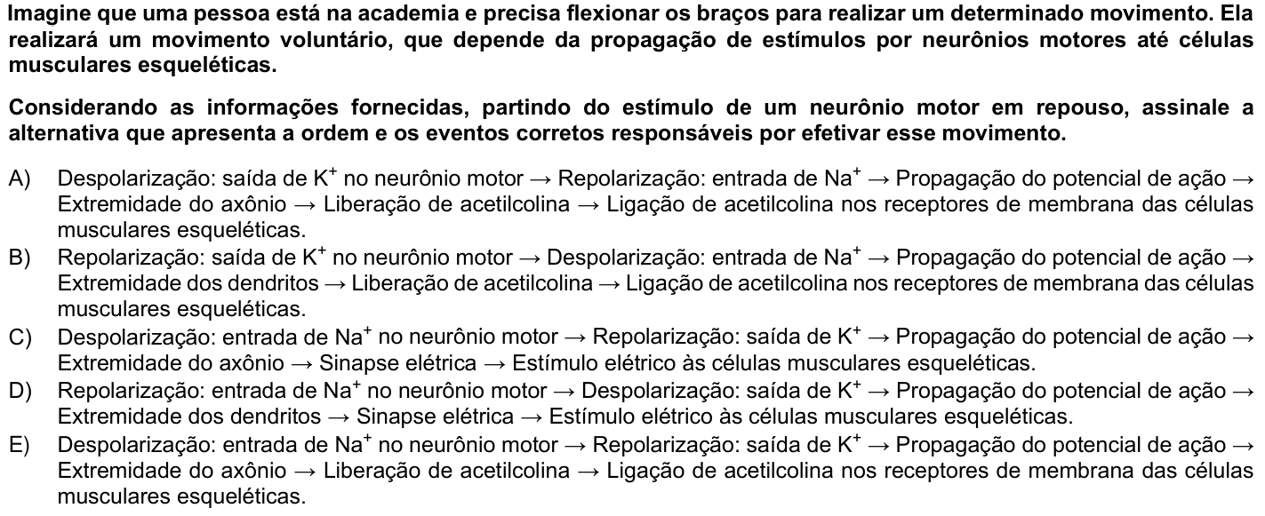 Questão 35 no caderno 1ª fase da UFPR 2025