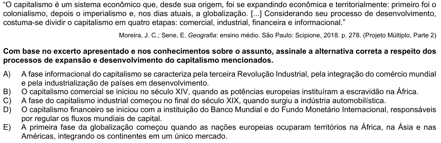 Questão 37 no caderno 1ª fase da UFPR 2025
