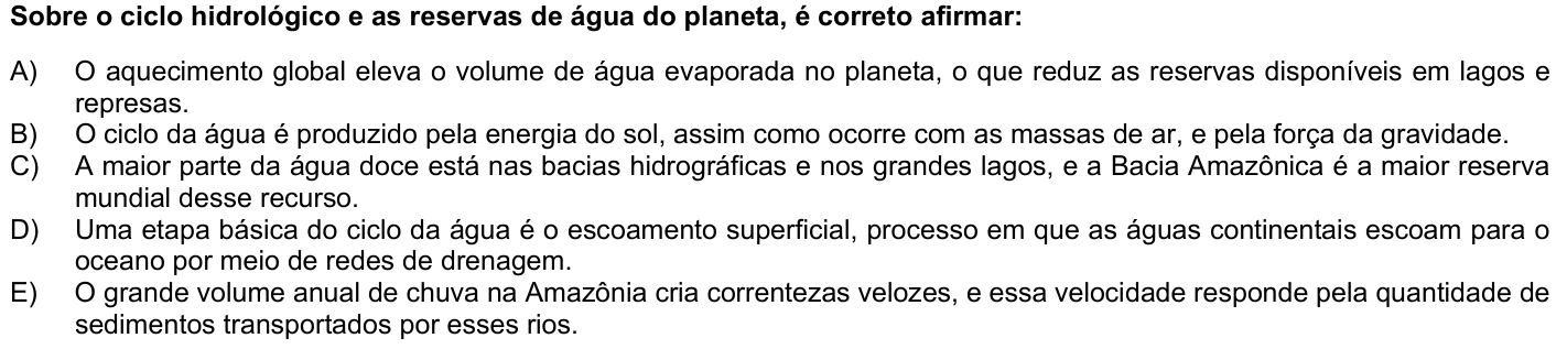 Questão 39 no caderno 1ª fase da UFPR 2025