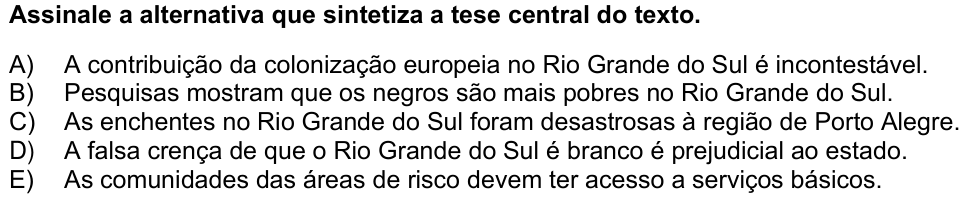 Questão 56 no caderno 1ª fase da UFPR 2025