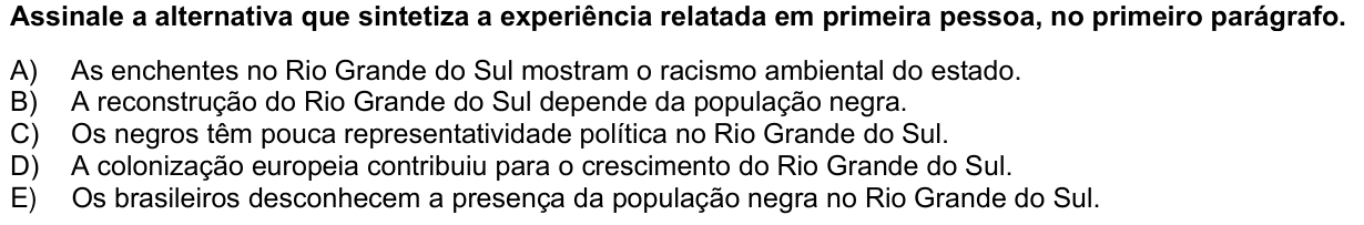 Questão 58 no caderno 1ª fase da UFPR 2025
