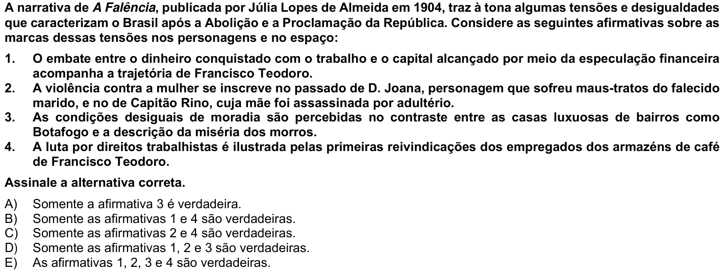 Questão 68 no caderno 1ª fase da UFPR 2025