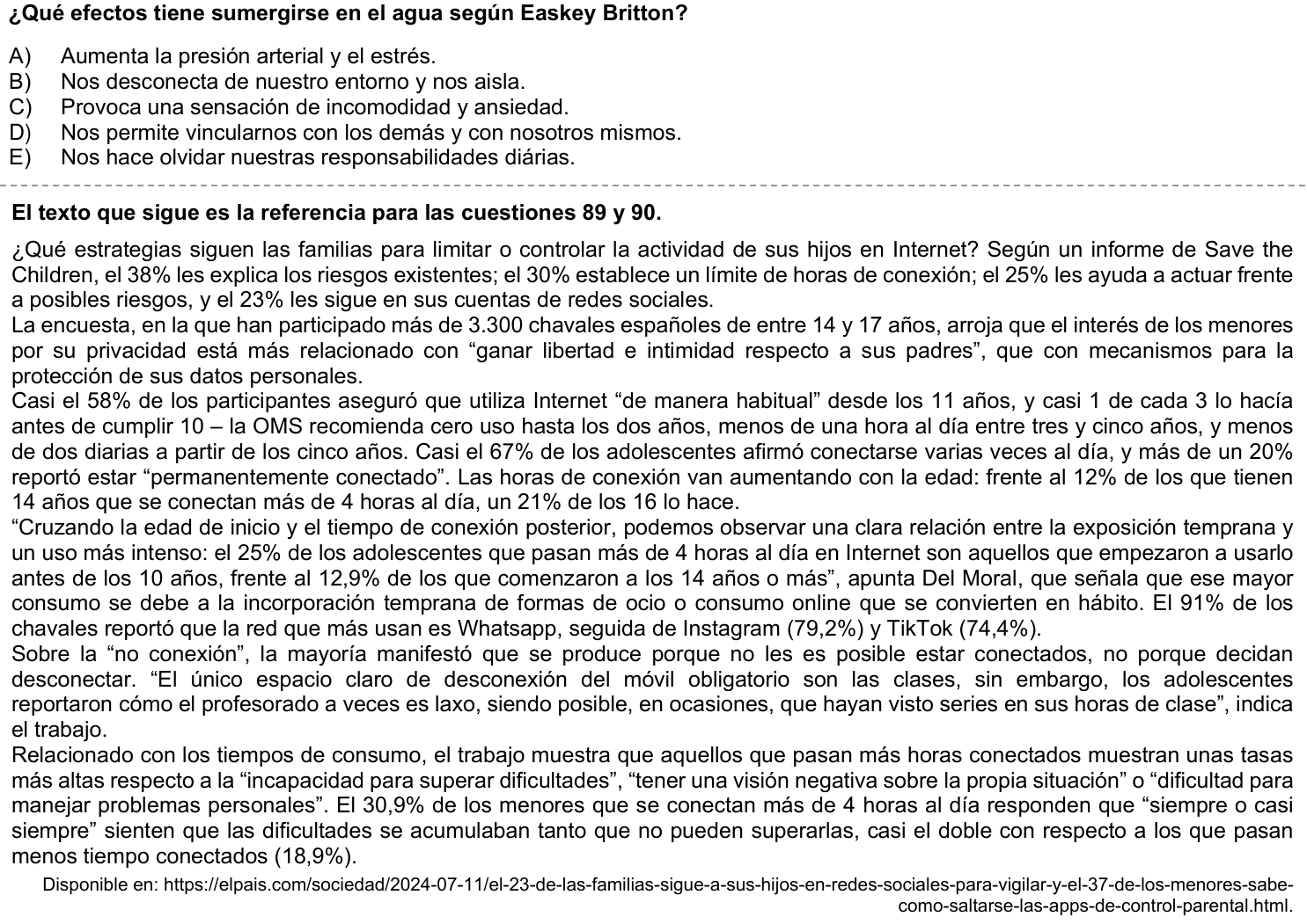 Questão 88 no caderno 1ª fase da UFPR 2025