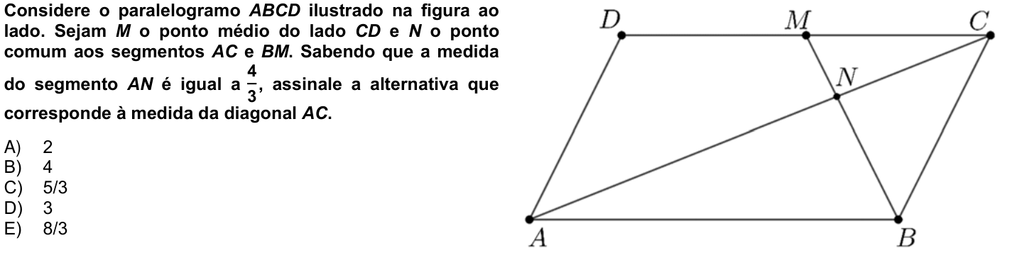Questão 5 no caderno 1ª fase da UFPR 2026
