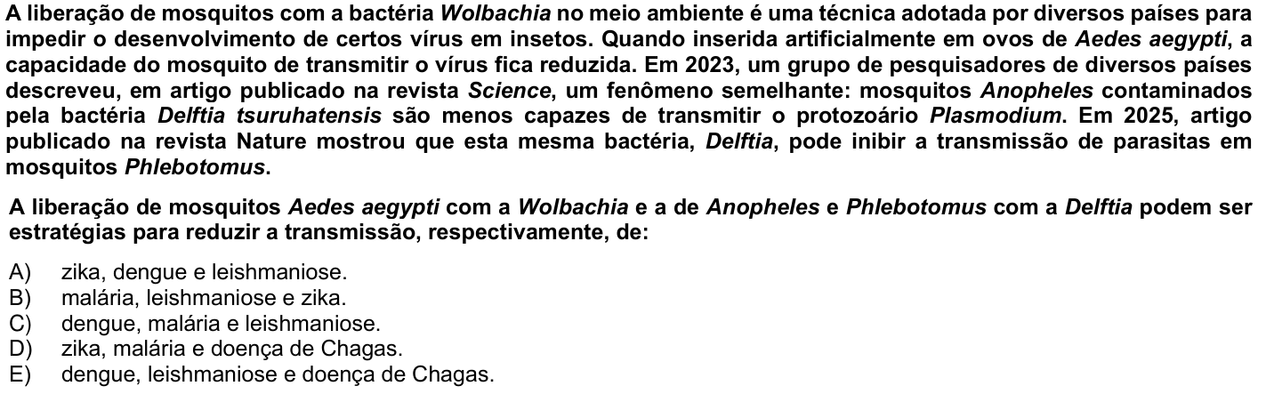 Questão 28 no caderno 1ª fase da UFPR 2026