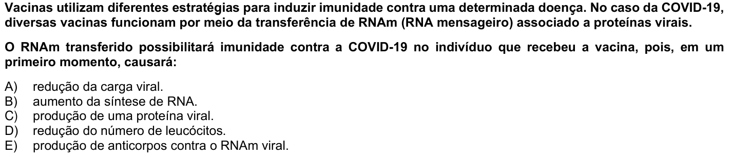Questão 29 no caderno 1ª fase da UFPR 2026