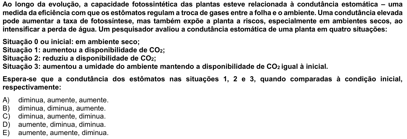 Questão 30 no caderno 1ª fase da UFPR 2026