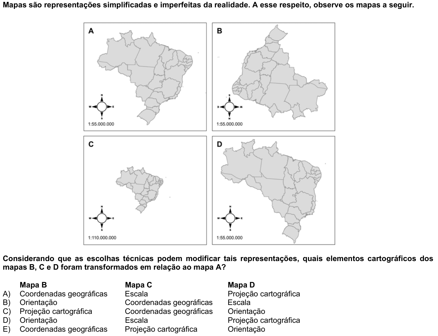 Questão 43 no caderno 1ª fase da UFPR 2026