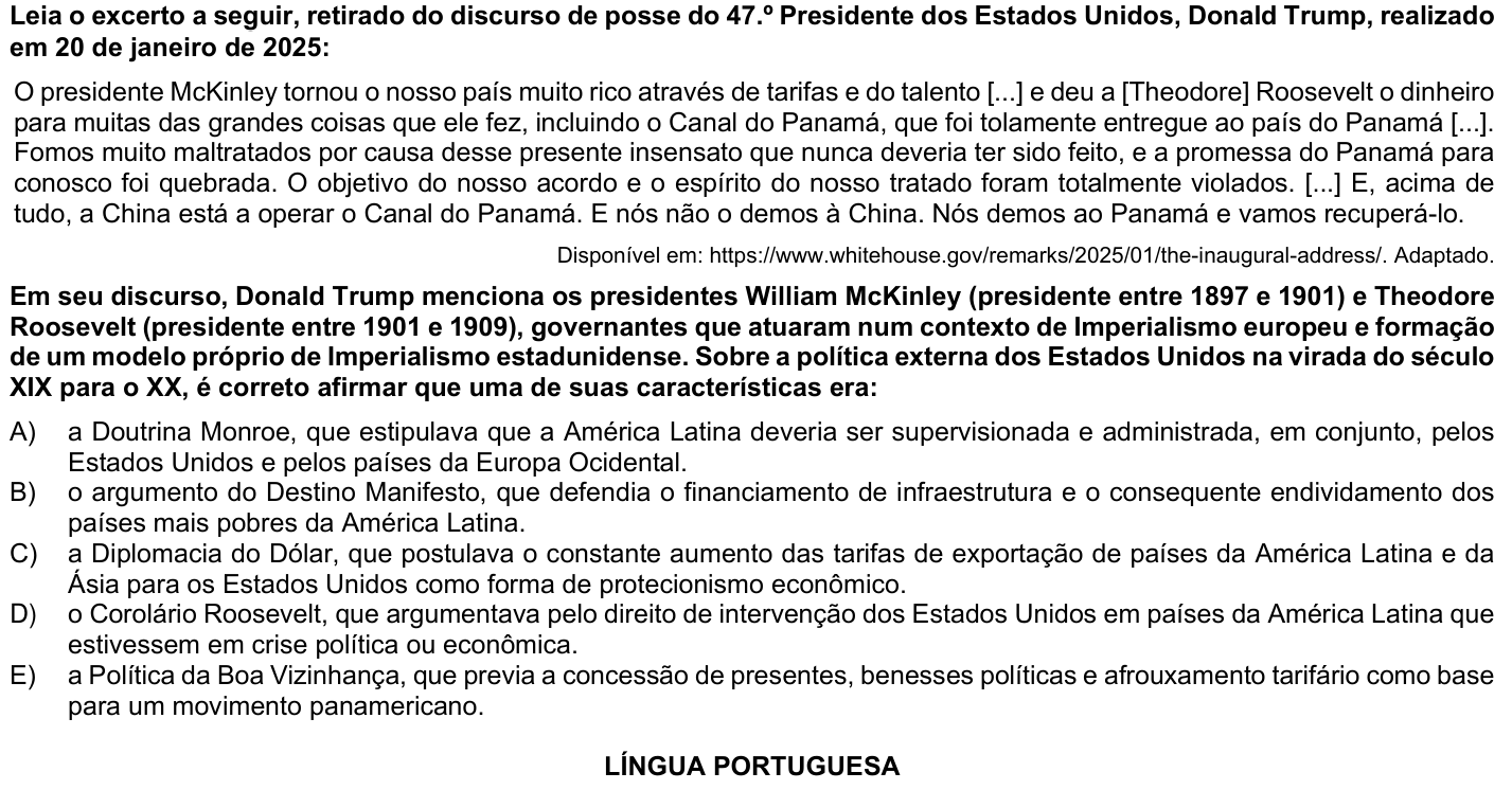 Questão 54 no caderno 1ª fase da UFPR 2026