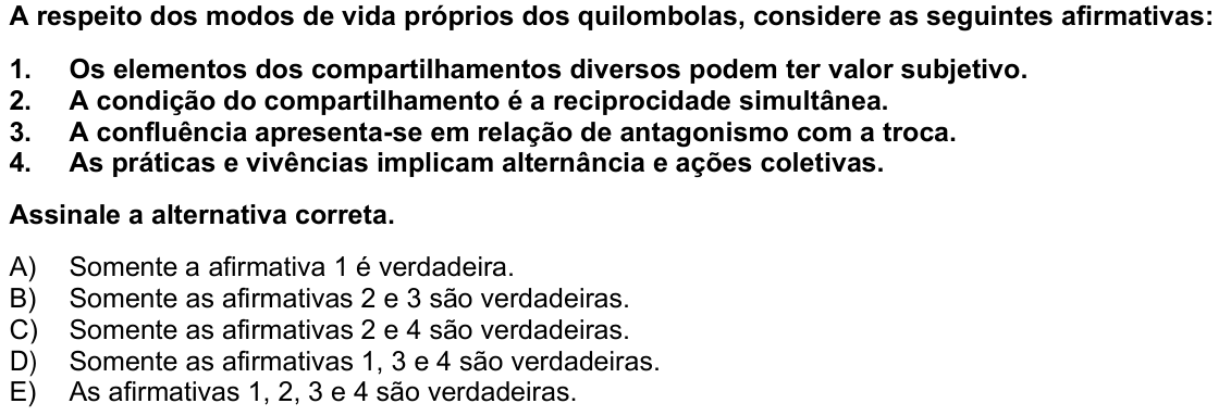 Questão 57 no caderno 1ª fase da UFPR 2026